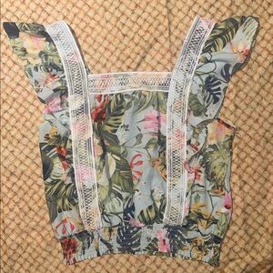 OLM women’s floral top size large